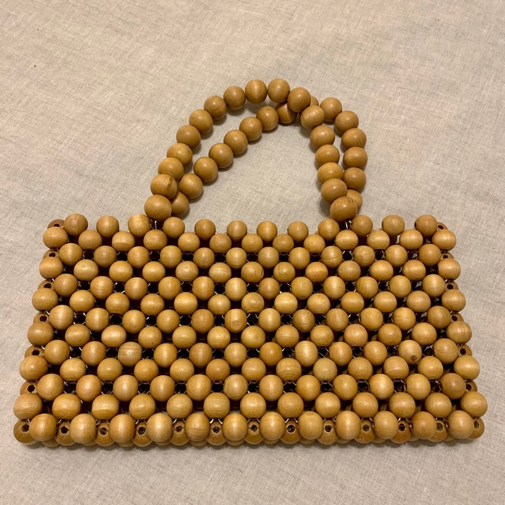Tropical beaded purse